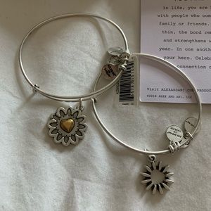 NWT Alex & Ani You are my heart bracelet set